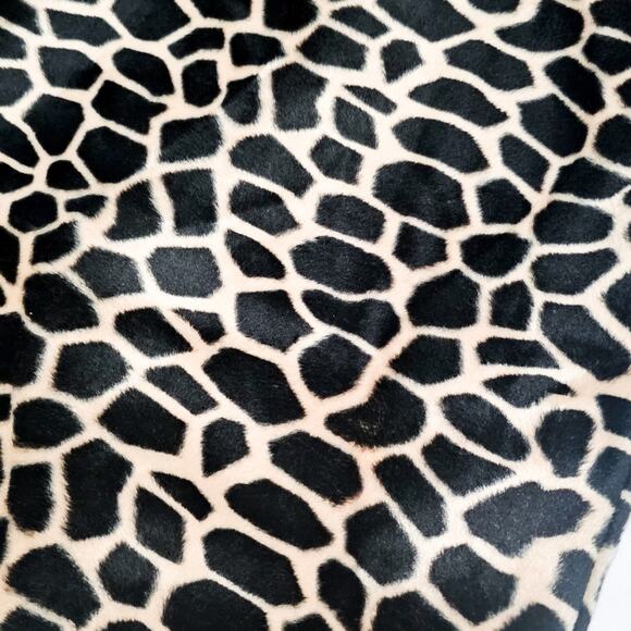 Central Falls faux fur giraffe fuzzy pencil skirt size 6 - Picture 3 of 10